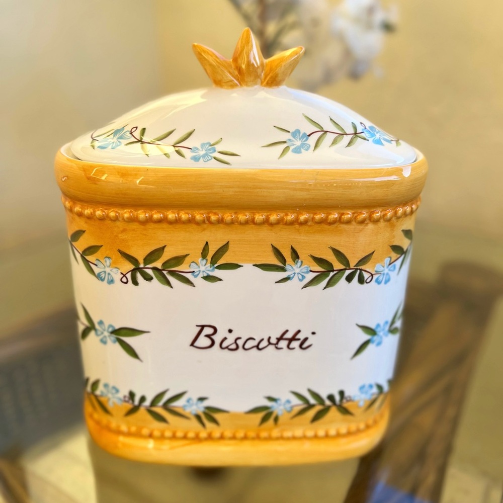 Vintage Handmade for Nonni's Ceramic Cookie Jar